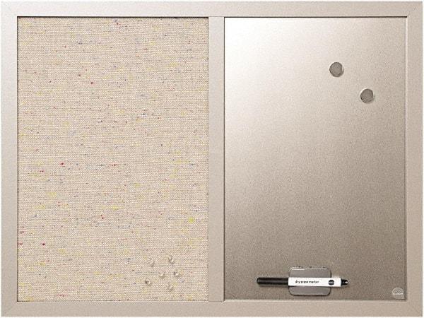 MasterVision - 18" High x 24" Wide Combination, Bulletin/Magnetic Dry Erase - Steel - Exact Tool & Supply