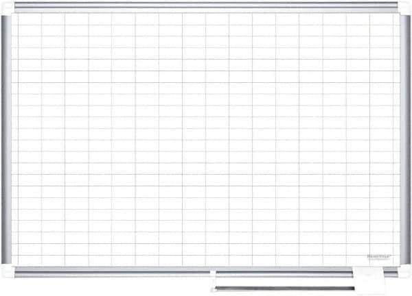 MasterVision - 36" High x 24" Wide Magnetic Dry Erase Calendar - Steel - Exact Tool & Supply
