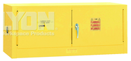 Piggyback Storage Cabinet - #5471 - 43 x 18 x 18" - 12 Gallon - w/2 door manual close - Yellow Only - Exact Tool & Supply