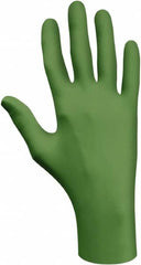 SHOWA - Size XL, 4 mil, Industrial Grade, Powder Free Nitrile Disposable Gloves - Exact Tool & Supply
