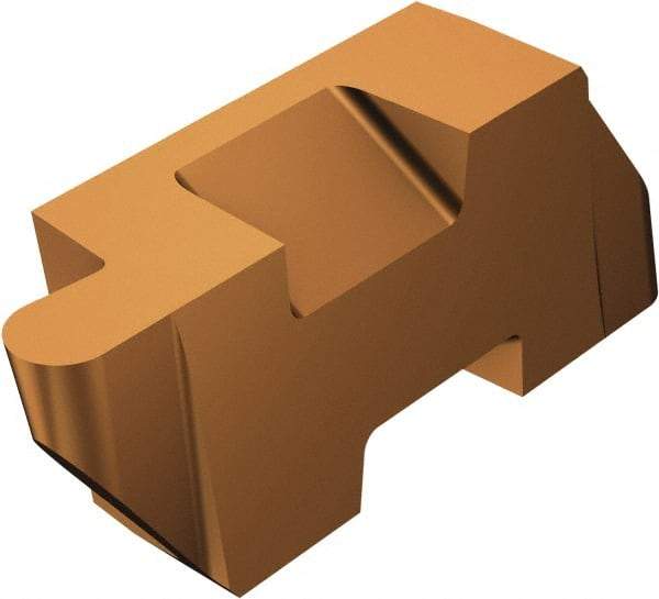 Sandvik Coromant - 3LTLRP TLRP 2.39mm Cutting Width Carbide Grooving Insert - 3.81mm Max Depth of Cut, Left Hand, 1.19mm Corner Radius, TiAlN Finish - Exact Tool & Supply