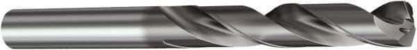 Sandvik Coromant - 13/32" 140° Solid Carbide Jobber Drill - TiAlN Finish, Right Hand Cut, Spiral Flute, Straight Shank, 7.0866" OAL, Split Point - Exact Tool & Supply