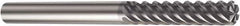 Sandvik Coromant - 5/16", 1" LOC, 3/8" Shank Diam, 3-1/2" OAL, 6 Flute, Solid Carbide Square End Mill - Single End, TiAlN Finish, Spiral Flute, 50° Helix, Right Hand Cut, Right Hand Flute, Series CoroMill Plura - Exact Tool & Supply