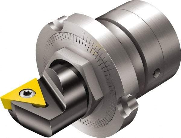 Sandvik Coromant - Series Fine Boring Unit, Right Hand Cut, 48.5mm Min Bore Diam, Boring Cartridge - 24.9mm Back of Bar to Cutting Edge, TCMT Insert, 47.2mm OAL - Exact Tool & Supply
