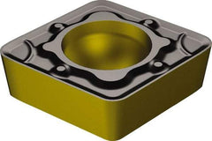 Sandvik Coromant - CCMT32.52 WM Grade 1515 Carbide Turning Insert - TiCN/Al2O3/TiN Finish, 80° Diamond, 3/8" Inscr Circle, 5/32" Thick, 1/32" Corner Radius - Exact Tool & Supply