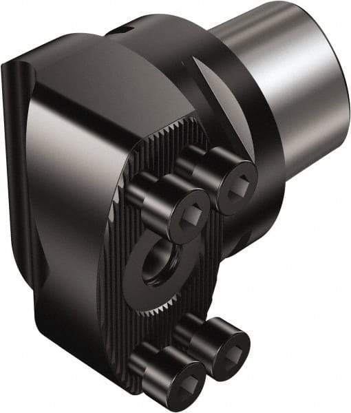 Sandvik Coromant - 80mm Bore Diam, 80mm Body Diam x 51mm Body Length, Boring Bar Holder & Adapter - 2.08" Screw Thread Lock, 51mm Bore Depth, Internal Coolant - Exact Tool & Supply