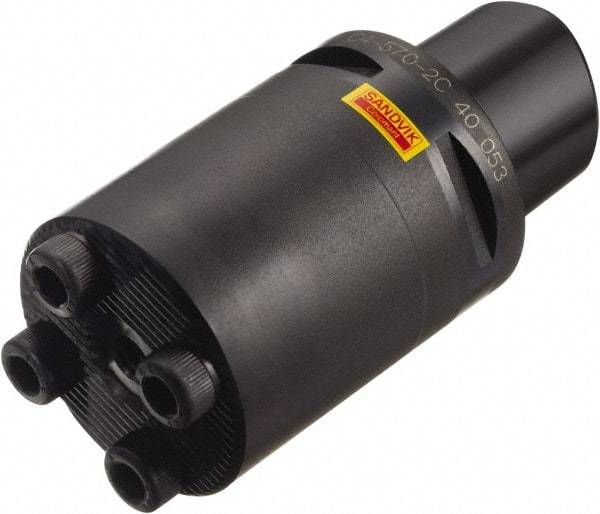 Sandvik Coromant - 32mm Bore Diam, 40mm Body Diam x 32mm Body Length, Boring Bar Holder & Adapter - 1.31" Screw Thread Lock, 32mm Bore Depth, Internal Coolant - Exact Tool & Supply