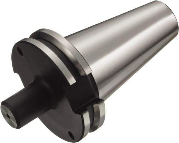 Sandvik Coromant - CAT40 Taper Shank 1" Hole End Mill Holder/Adapter - 75mm Nose Diam, 1" Projection, Through-Spindle, Through-Bore & DIN Flange Coolant - Exact Tool & Supply