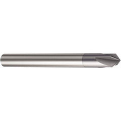 Sandvik Coromant - 0.059" Diam 4 Flute Single End Solid Carbide Chamfer Mill - Exact Tool & Supply