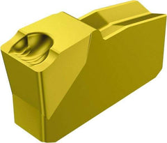 Sandvik Coromant - 50050N151.2 5G Grade 2135, 5mm Cutting Width Carbide Grooving Insert - Neutral, 0.4mm Corner Radius, TiCN/Al2O3/TiN Finish - Exact Tool & Supply