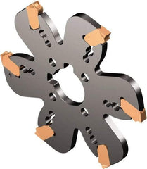 Sandvik Coromant - 0.0984" Cutting Width, 2.3622" Depth of Cut, 200mm Cutter Diam, 1.5748" Hole Diam, Indexable Slotting Cutter - 1.5748" Shank Diam, QD..X Toolholder, Right Hand Cutting Direction - Exact Tool & Supply