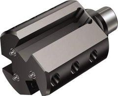 Sandvik Coromant - 63mm Bore Diam, 63mm Body Diam x 123mm Body Length, Boring Bar Holder & Adapter - 5.02" Screw Thread Lock, 123mm Bore Depth, Internal Coolant - Exact Tool & Supply