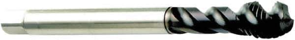Sandvik Coromant - 3/8-16 3 Flute 2BX Modified Bottoming Spiral Flute Tap - High Speed Steel, CoolTop Finish, 3.93701" OAL, Right Hand Flute, Right Hand Thread, Series CoroTap\xAE 300 - Exact Tool & Supply
