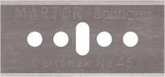 Martor USA - Carbon Steel, Replacement Blade - 1.53" Long - Exact Tool & Supply