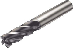 Sandvik Coromant - 3mm, 4 Flute, Solid Carbide, Corner Radius End Mill - 57mm OAL, 38° Helix, Right Hand Flute, 7mm LOC, Right Hand Cut - Exact Tool & Supply