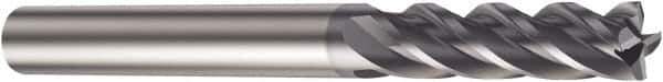 Sandvik Coromant - 16mm, 60mm LOC, 16mm Shank Diam, 124mm OAL, 4 Flute, Solid Carbide Square End Mill - Single End, TiAlN Finish, Spiral Flute, 37° Helix, Centercutting, Right Hand Cut, Right Hand Flute, Series CoroMill Plura - Exact Tool & Supply
