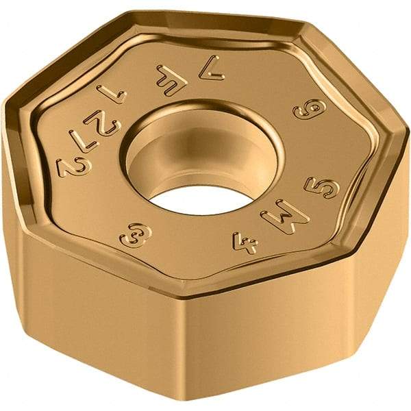 Walter - F27 Grade WKP35G Milling Insert - 5.88mm Thick, 19.05mm Inscribed Circle, 0.8mm Corner Radius - Exact Tool & Supply