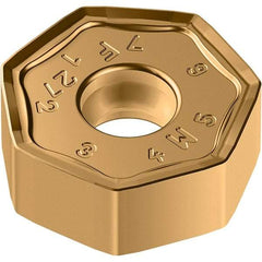 Walter - F27 Grade WKP35G Milling Insert - 5.88mm Thick, 19.05mm Inscribed Circle, 0.8mm Corner Radius - Exact Tool & Supply