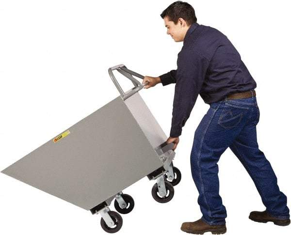 Little Giant - 2,000 Lb Load Capacity, 1/3 Cu Yd, Steel Tilt Truck - 24" Wide x 45" Long x 38" High - Exact Tool & Supply