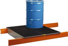 Little Giant - 66 Gal Sump, Steel Spill Deck or Pallet - 49" Long x 51" Wide x 7-1/2" High - Exact Tool & Supply