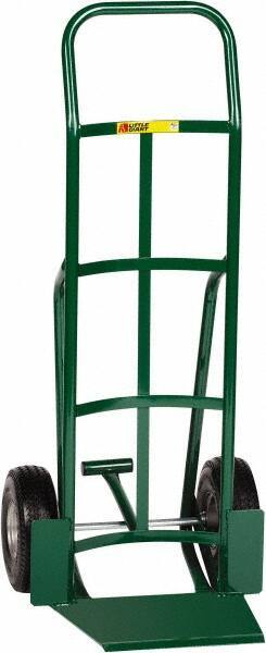 Little Giant - 600 Lb Capacity 47" OAH Hand Truck - Continuous Handle, Steel, Flat-Free Microcellular Foam Wheels - Exact Tool & Supply