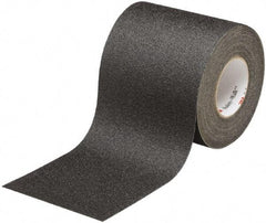 Ability One - Black Solid Color Anti-Slip Vinyl Tape - 6" Wide x 60' Long x 0.028" Thick, General Traffic - Exact Tool & Supply