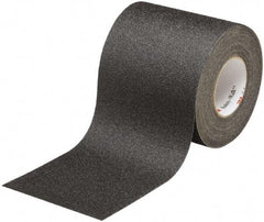 Ability One - Black Solid Color Anti-Slip Vinyl Tape - 4" Wide x 60' Long x 0.028" Thick, General Traffic - Exact Tool & Supply