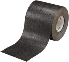 Ability One - Black Solid Color Anti-Slip Vinyl Tape - 4" Wide x 60' Long x 0.036" Thick, General Traffic - Exact Tool & Supply