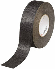 Ability One - Black Solid Color Anti-Slip Vinyl Tape - 2" Wide x 60' Long x 0.036" Thick, General Traffic - Exact Tool & Supply