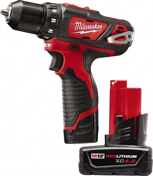 Milwaukee Tool - 12V 3/8" Pistol Grip Cordless Drill - Exact Tool & Supply
