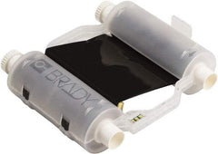 Brady - 4.33" Wide, Black Resin Ribbon 1 Black Ribbon Cartridge - For BBP30 Label Printer, BBP33 Label Printer, BBP35 Multicolor Sign & Label Printer, BBP37 Color & Cut Sign & Label Printer, BradyPrinter S3100, BBP31 Sign & Label Printer - Exact Tool & Supply
