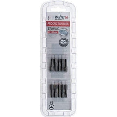 Wiha - 1/4" Drive, #1 Tri-Wing Screwdriver Bit - 1" OAL - Exact Tool & Supply