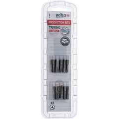 Wiha - 1/4" Drive, #2 Tri-Wing Screwdriver Bit - 1" OAL - Exact Tool & Supply
