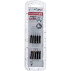 Wiha - 1/4" Drive, #8 Torq-Set Screwdriver Bit - 1" OAL - Exact Tool & Supply