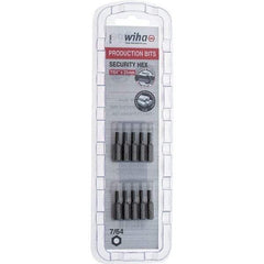 Wiha - 25mm Hex Screwdriver Bit - 1/4" Drive, 1" OAL - Exact Tool & Supply