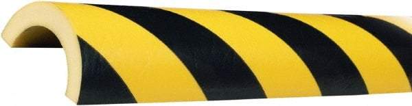 PRO-SAFE - Polyurethane Foam Type R50 Pipe Guard - Black/Yellow - Exact Tool & Supply
