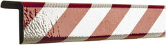 PRO-SAFE - Polyurethane Foam Type H+ Corner Guard - Red/White - Exact Tool & Supply
