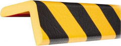 PRO-SAFE - Polyurethane Foam Type H+ Corner Guard - Black/Yellow - Exact Tool & Supply