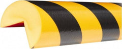 PRO-SAFE - Polyurethane Foam Type A+ Corner Guard - Black/Yellow - Exact Tool & Supply