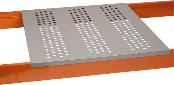 Little Giant - 46" Wide, Open Shelving Accessory/Component - Powder Coat Finish, 36" Long, Use with Pallet Racks with 1-5/8" Step Beam - Exact Tool & Supply