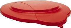 Vikan - 5 Gal Polypropylene Pail Lid - Red - Exact Tool & Supply