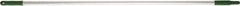 Vikan - 52 x 1" Aluminum Squeegee Handle - European Threaded Connection, Green - Exact Tool & Supply