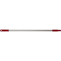 Broom/Squeegee Poles & Handles; Connection Type: European Threaded; Handle Length (Decimal Inch): 33; Telescoping: No; Handle Material: Aluminum; Color: Red; For Use With: Brooms