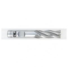 1 Dia. x 5-1/2 Overall Length 4-Flute Square End HSS-CO SE End Mill-Round Shank-Non-Center Cutting-Uncoated - Exact Tool & Supply