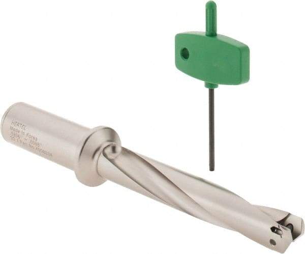 Hertel - 0.9449 to 0.964" Diam, 5xD, 120mm Max Depth, 1-1/4" Shank Diam, Replaceable Tip Drill - HMD-MAY Toolholder, Series HMD - Exact Tool & Supply