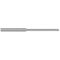 Harvey Tool - 1/32" Diam 90°/90° 2-Flute Single End Solid Carbide Chamfer Mill - Exact Tool & Supply