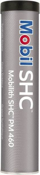 Mobil - 13.7 oz Cartridge Lithium High Temperature Grease - Off White, High/Low Temperature, 350°F Max Temp, NLGIG 1-1/2, - Exact Tool & Supply