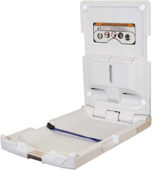 World Dryer - Polyethylene Baby Changing Station - 20" Long x 4.2969" High x 20" Wide - Exact Tool & Supply