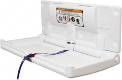 World Dryer - Polyethylene Baby Changing Station - 18" Long x 4.2969" High x 35-1/2" Wide - Exact Tool & Supply