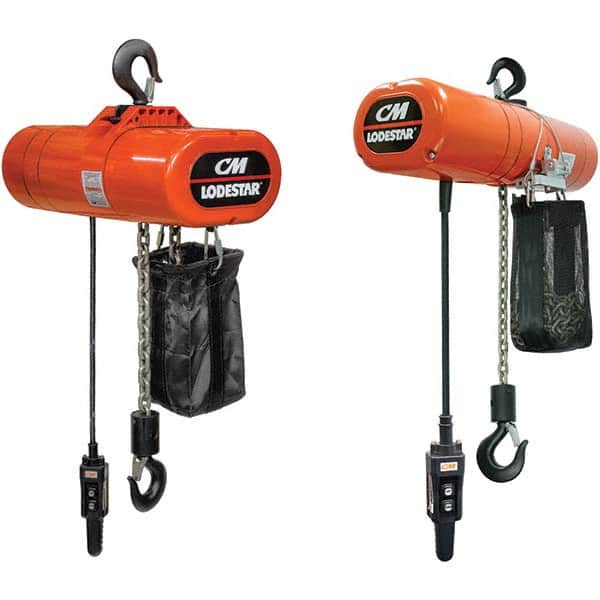 CM - 1/8 Ton Capacity 60 FPM Lift Speed 230V Electric Chain Hoist - Exact Tool & Supply